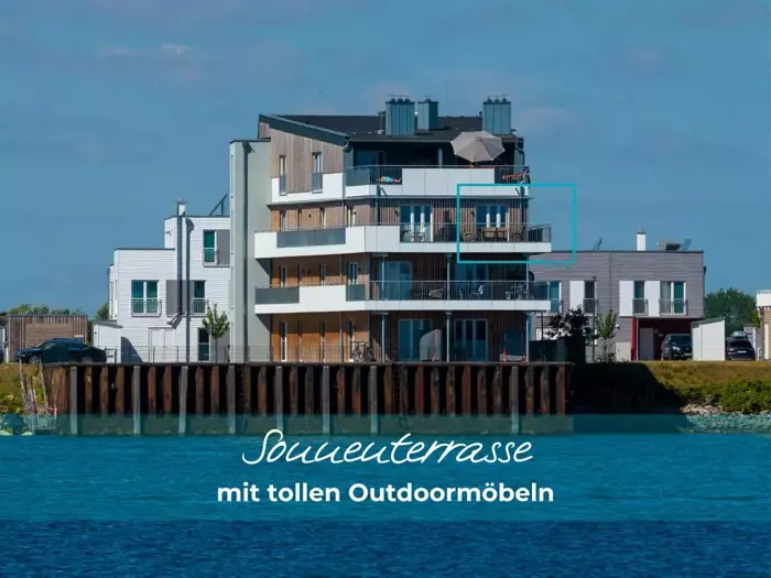 Ferienwohnung Admiralsblick-_2_OG,_Sauna,_grosse_Dusche,_Balkon,_Blick_auf_das_Hafenbecken_image_1