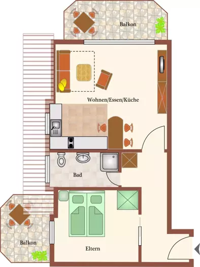 Ferienwohnung Haus_Dünenglück,_Dünenweg_23,_Whg.34,_Dachgeschoss,_Panorama-_Seesicht_image_8